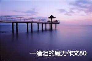 一滴泪的魔力作文800字_高二作文