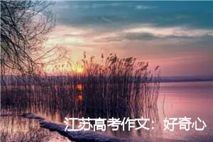 江苏高考作文：好奇心_作文900字_高考作文