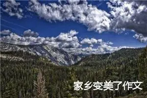 家乡变美了作文