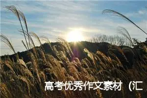 高考优秀作文素材（汇总10篇）