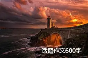 话题作文600字