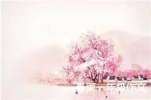 春雨一年级作文