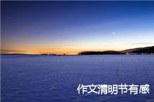 作文清明节有感