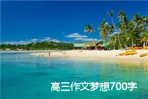 高三作文梦想700字(优秀9篇)