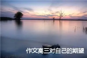 作文高三对自己的期望(优秀10篇)