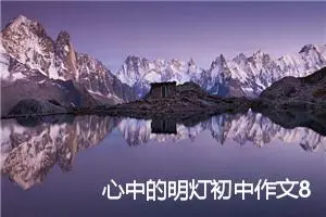 心中的明灯初中作文800字（通用22篇）