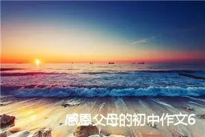 感恩父母的初中作文600字(通用18篇)