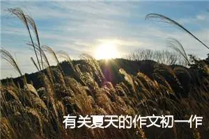 有关夏天的作文初一作文题目(优秀33篇)
