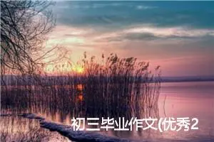 初三毕业作文(优秀27篇)