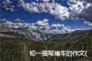 初一描写堵车的作文(优秀22篇)