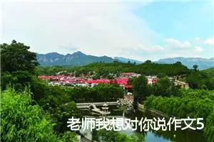 老师我想对你说作文500字初一(优秀10篇)