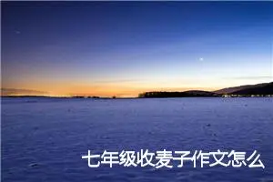 七年级收麦子作文怎么写(优秀28篇)