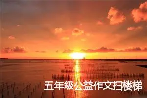 五年级公益作文扫楼梯(优秀45篇)