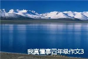 我真懂事四年级作文300字(优秀30篇)