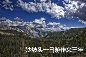 沙坡头一日游作文三年级26篇