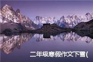 二年级寒假作文下雪(优秀31篇)
