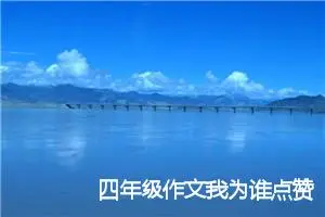 四年级作文我为谁点赞500字(优秀24篇)