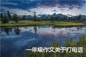 一年级作文关于打电话踢足球的作文34篇