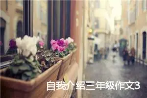 自我介绍三年级作文300字