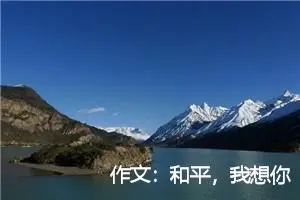 作文:和平,我想你