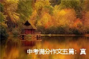 中考满分作文五篇：真情在生活中流淌_中考满分作文