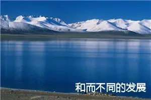 和而不同的发展