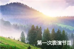 第一次表演节目