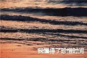 我懂得了珍惜时间