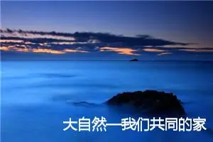 大自然—我们共同的家园