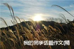 我的同学话题作文(精选5篇)