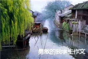 勇敢的我学生作文