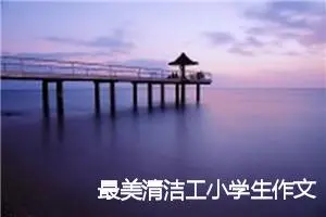 最美清洁工小学生作文(精选5篇)