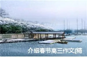 介绍春节高三作文(精选5篇)