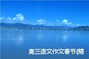 高三语文作文春节(精选5篇)