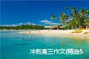 冲刺高三作文(精选5篇)