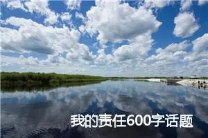 我的责任600字话题作文(精选5篇)