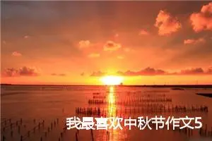 我最喜欢中秋节作文500字(精选8篇)