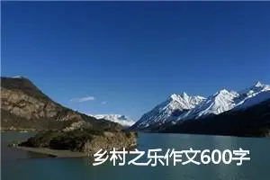 乡村之乐作文600字(精选5篇)