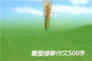 最爱绿萝作文500字(精选5篇)
