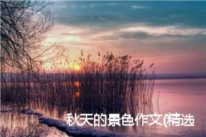 秋天的景色作文(精选6篇)