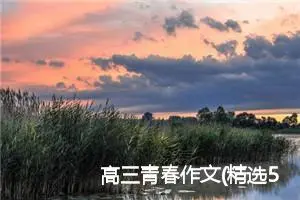 高三青春作文(精选5篇)