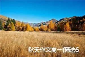 秋天作文高一(精选5篇)