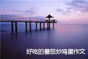 好吃的番茄炒鸡蛋作文(精选5篇)