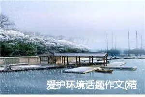 爱护环境话题作文(精选5篇)