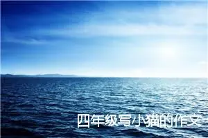四年级写小猫的作文