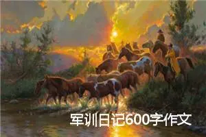 军训日记600字作文(精选5篇)