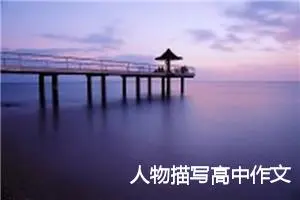 人物描写高中作文