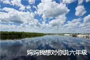 妈妈我想对你说六年级作文600字(精选5篇)