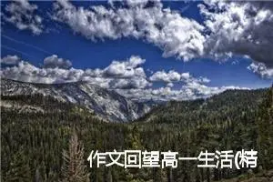 作文回望高一生活(精选7篇)