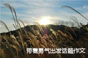 带着勇气出发话题作文初三(精选5篇)